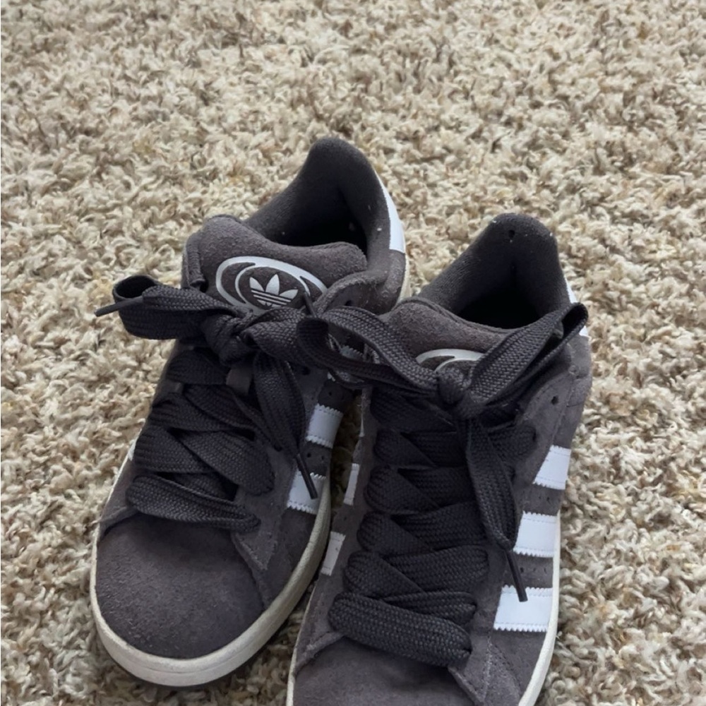 Adidas campus Charcoal and White Classic Sneakers